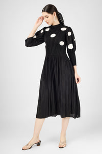 Black polka dress