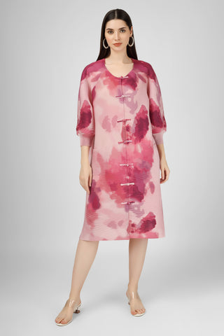 Pink blotched dress