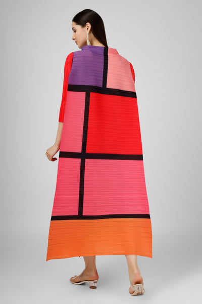 Colourblock box dress