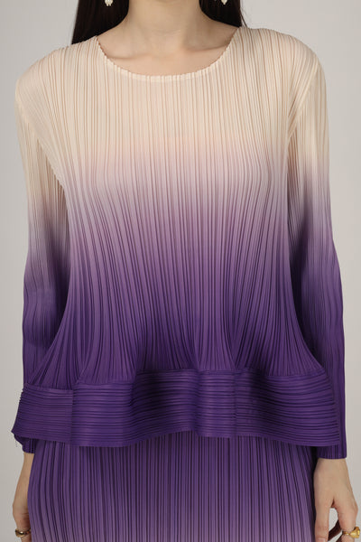 Lilac ombre skirt top