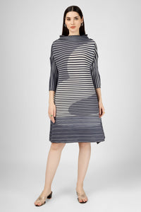 Grey striped dress