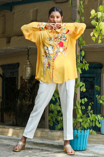 Yellow Parsi Shirt